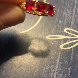 Elegant Red Gemstone Ring